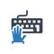 Keyboard typing icon