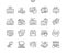 Keyboard Well-crafted Pixel Perfect Vector Thin Line Icons 30 2x Grid for Web Graphics and Apps.