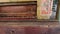 Keyboards of an Old Church Organ, Moving Shot. Close-up of Opening the Cover of an Organ Keyboard.