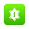 Keyhole icon green vector