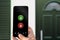 Keyless app smarphone open and close house door