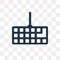 Keylogger vector icon isolated on transparent background, Keylogger transparency concept can be used web and mobile