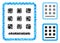 Keypad Mosaic Icon of Joggly Items