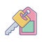 Keyring  Flat inside vector icon which can easily modify or edit