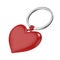 Keyring with red heart