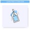 Keyring sanitizer line icon