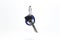 Keys from an apartment on a white background