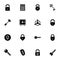 Keys and Locks icon - Expand to any size - Change to any colour. Perfect Flat Vector Contains such Icons as bank, combination,