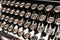 Keys of an old typewriter
