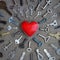 Keys strive to the heart, conceptual photo