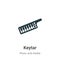 Keytar vector icon on white background. Flat vector keytar icon symbol sign from modern music collection for mobile concept and