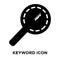 Keyword icon vector isolated on white background, logo concept o