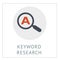 Keyword research Simpel Logo Icon Vector Ilustration