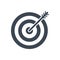 Keyword Targeting Vector Glyph Icon