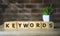 KEYWORDS word concept on wodden blocks. internet concept.