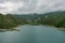 Kezenoy-am Lake in the Caucasus Mountains in Chechnya, Russia June 2021.