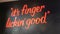 kfc Kentucky Fried Chicken Restaurant advertising Sign text it s finger lickin good