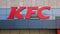 KFC or Kentucky Fried Chicken symbol on a fast food restaurant. Iasi, Romania