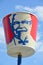 KFC restaurant big barrel sign