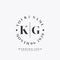 KG Initial beauty monogram and elegant