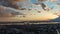 Khabarovsk city top view sunset beautiful clouds