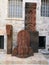 A khachkar armenian cross-stone with traditional Armenian symbolism in Jerusalem