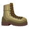 Khaki boot icon, cartoon style