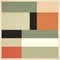 Khaki De Stijl Seascape Abstract Graphic Design