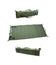 Khaki folding portable mat for military snipers. Isolate on a white back