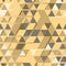 Khaki seamless pattern with triangular protection ornament and l