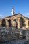 Khan Uzbek Mosque and the ruins of a building adjacent to it ma