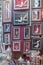 Khanjar (daggers) in frames sold as souvenirs in Muttrah Souk, in Mutrah, Muscat, Oman, Middle East