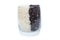 Khao Hom Nil or Black Fragrant Rice mix with Fragrant Rice in glass