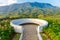 Khao Kho Viewpoint and great mountain view as background with ci