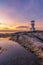 Khao Lak light Beacon,Khao Lak lighthouse  at sunset ,Phang Nga, Thailand