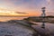 Khao Lak light Beacon,Khao Lak lighthouse  at sunset ,Phang Nga, Thailand