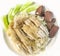 Khao Man Kai or Kao Man Gai Hainanese chicken rice, steamed chicken and white rice