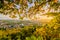 Khao Rang Viewpoint of Phuket city in sunset, Phuket province, T