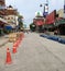 Khao San Road without people, during the pandemic Covid-19, Bangkok, Thailand