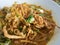 Khao Soi, Curried Noodle Soup with Chicken, Northern Thai Style.