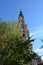 Kharkiv church on street in the city center with blue sky beautiful architecture building