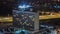 Kharkiv city from above night timelapse at winter. Ukraine.