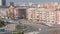 Kharkiv city from above timelapse. Aerial view of the city center and residential districts. Ukraine.