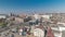 Kharkiv city from above timelapse. Aerial view of the city center and residential districts. Ukraine.