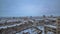 Kharkiv city from above timelapse at winter. Ukraine.