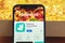 Kharkov, Ukraine - May 28, 2021: Deliveroo app on the screen of mobile phone, online takeaway delivery service