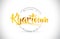 Khartoum Welcome To Word Text with Handwritten Font and Golden T