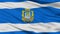 Kherson City Flag, Ukraine, Closeup View