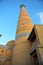 Khiva: medieval minaret on sunset