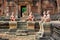 Khmer culture at Banteay Srei temple. Siem Reap Cambodia